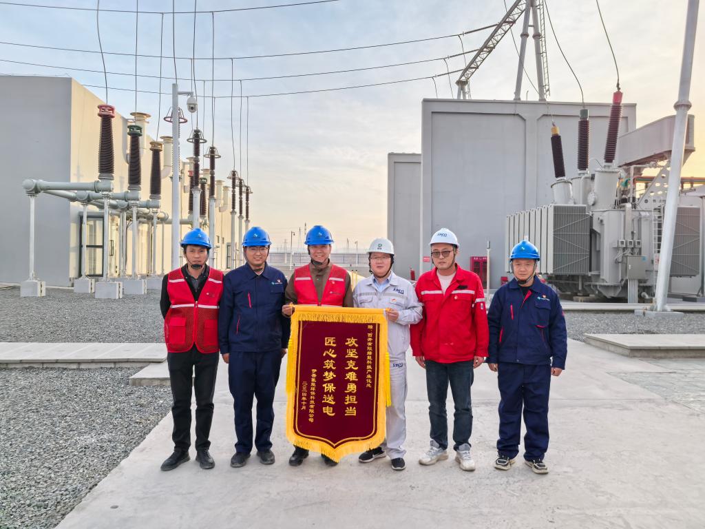 集智聚力见行动 决战百日建新功 | 拉斯维加斯3133cc有限“伊吾氢能环？？萍加邢薰窘220千伏变电站”项目顺遂送电-拉斯维加斯3133cc